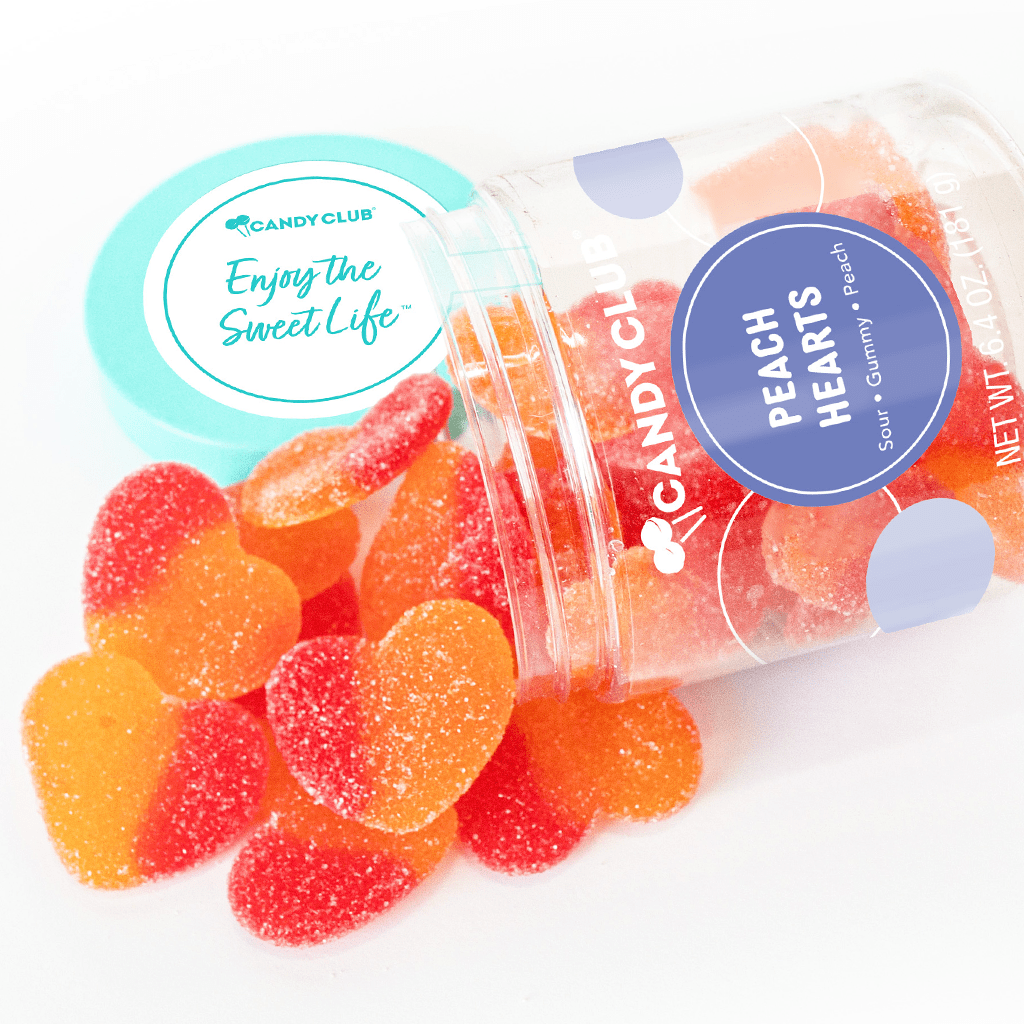 Peach Hearts Candy - vibeboxshop