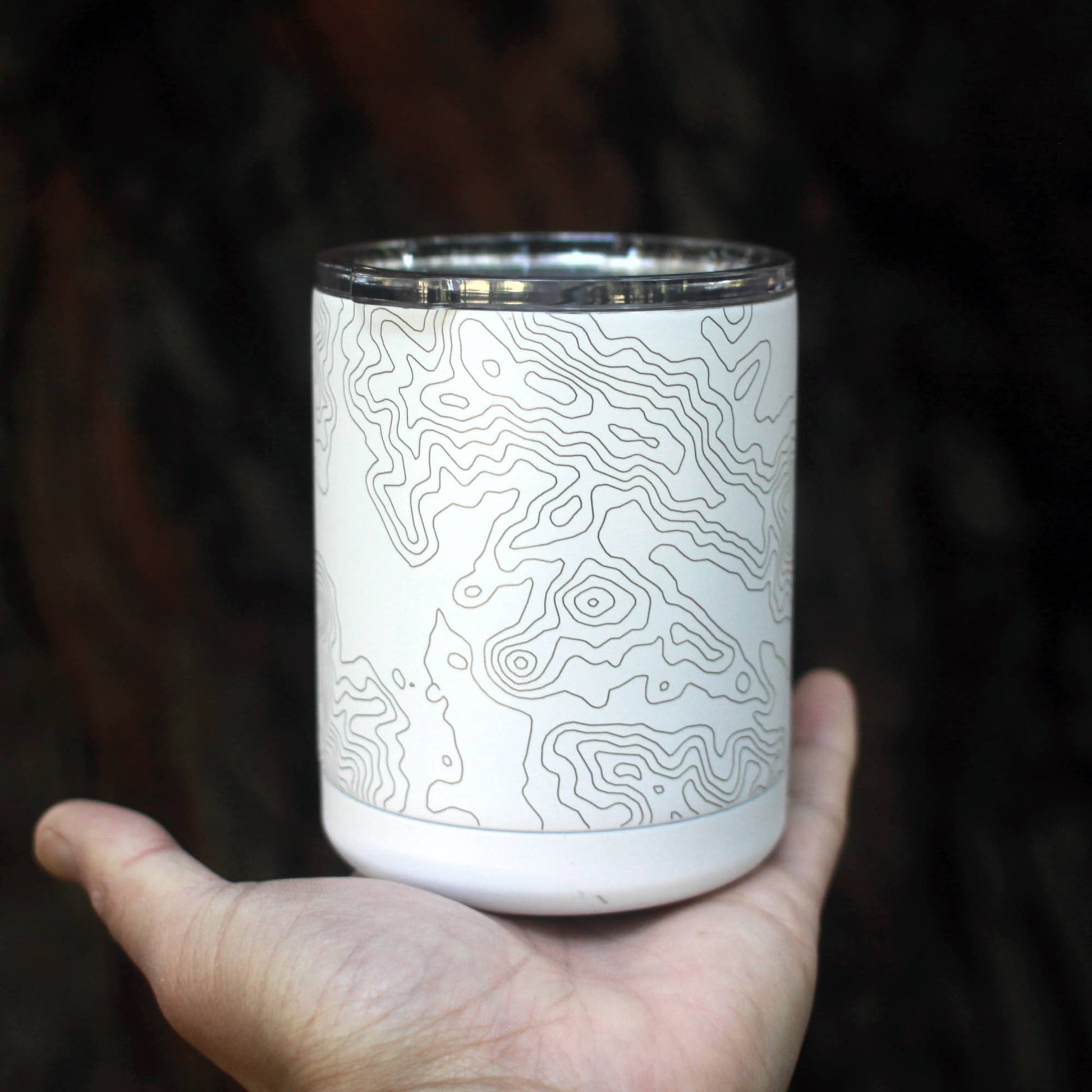 Phoenix AZ Map Insulated Cup in Matte White - vibeboxshop