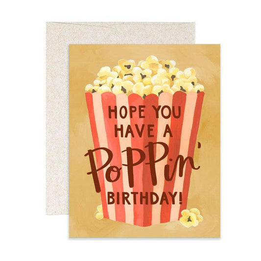Popcorn Birthday Greeting Card - vibeboxshop