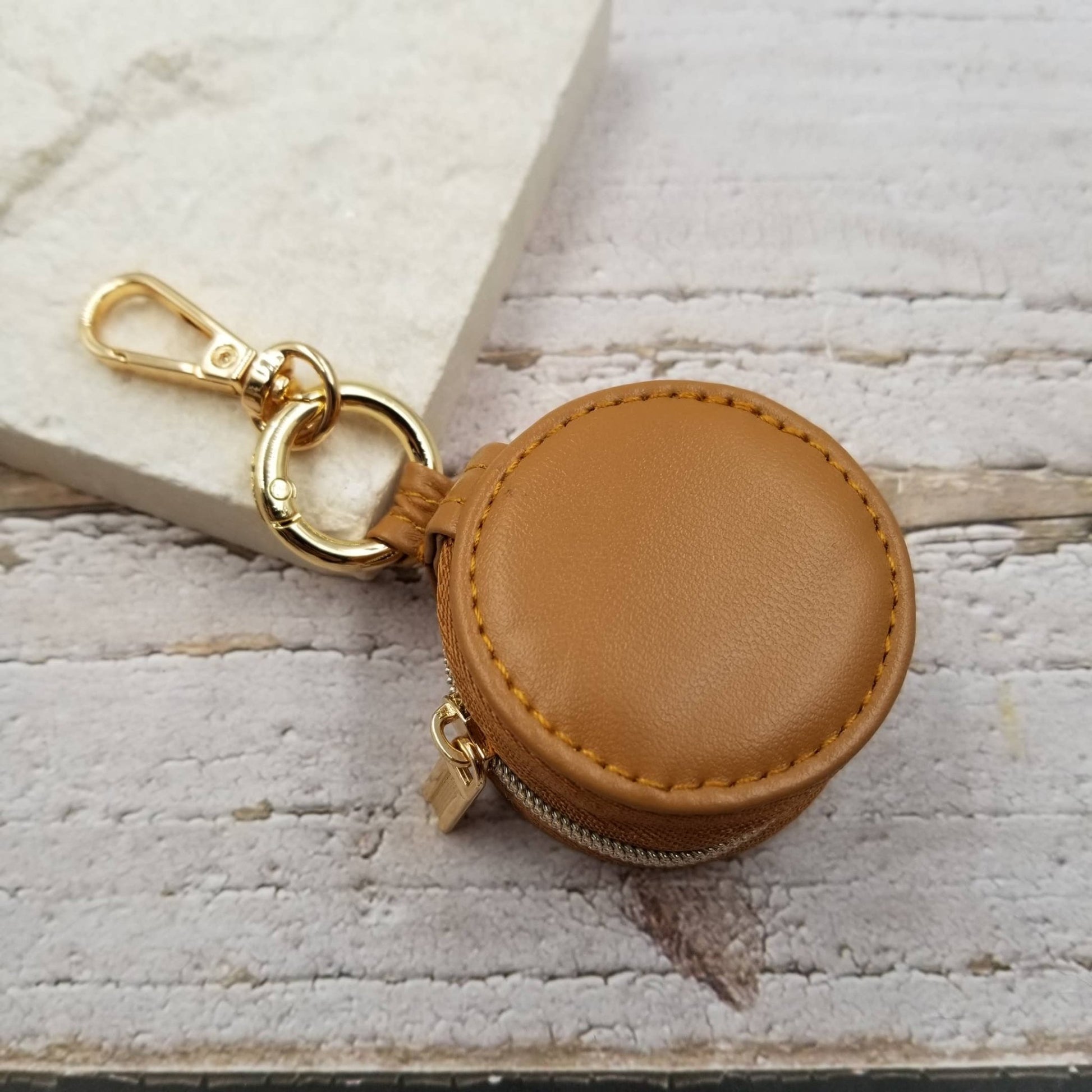 Portable Travel Mini Leather Jewelry Box - vibeboxshop