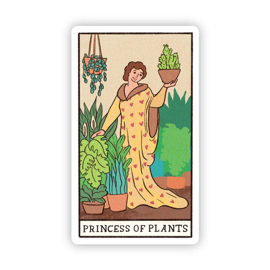 "Princess of Plants" Tarot Card Sticker - vibeboxshop