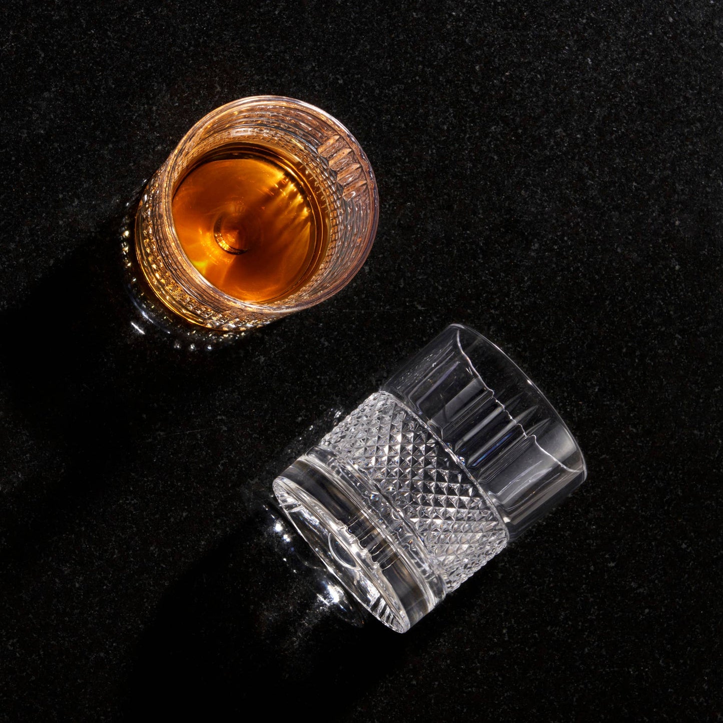 Revolve Crystal Spinning Scotch Rocks Glass - vibeboxshop