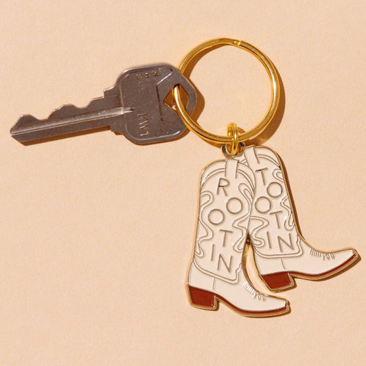 Rootin' Tootin' Cowboy Boot Keychain - vibeboxshop