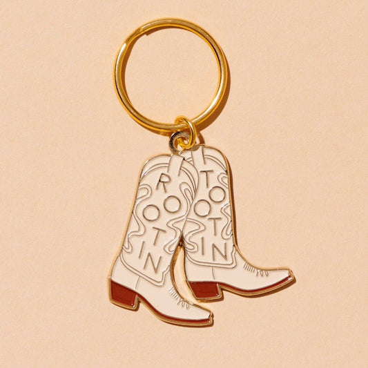 Rootin' Tootin' Cowboy Boot Keychain - vibeboxshop