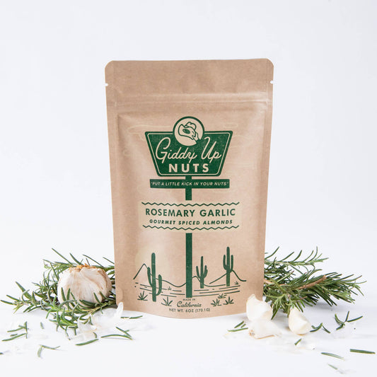 Rosemary Garlic Almonds - 6oz - vibeboxshop