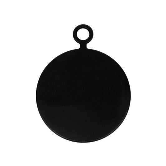 Round Cheese Board with Handle - Black - vibeboxshop