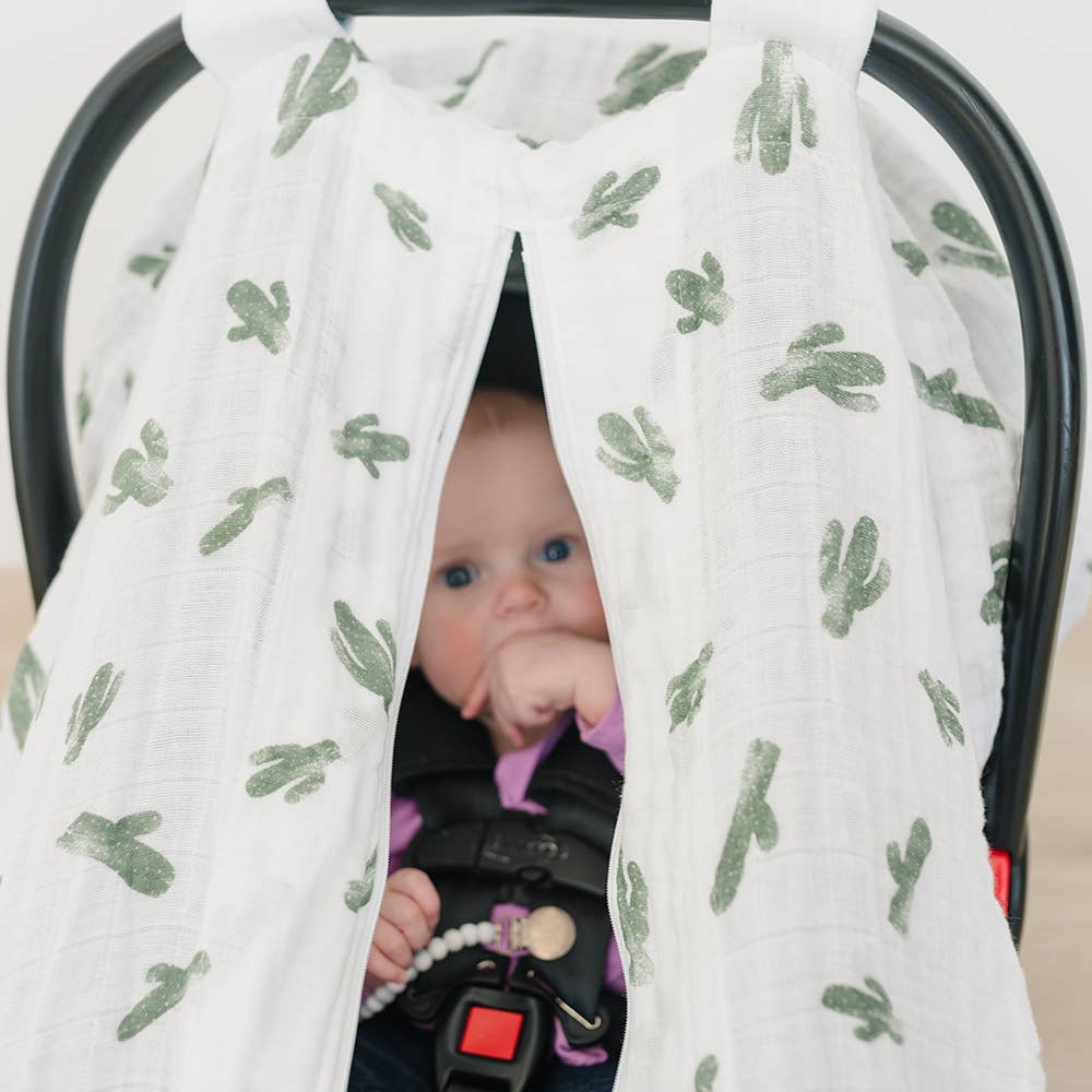 Saguaro Cotton Muslin Car Seat Cover - vibeboxshop