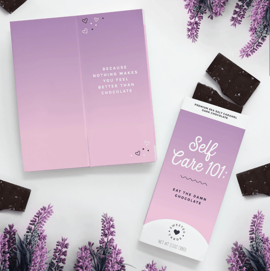 Self Care Chocolate Bar & Greeting Card - vibeboxshop