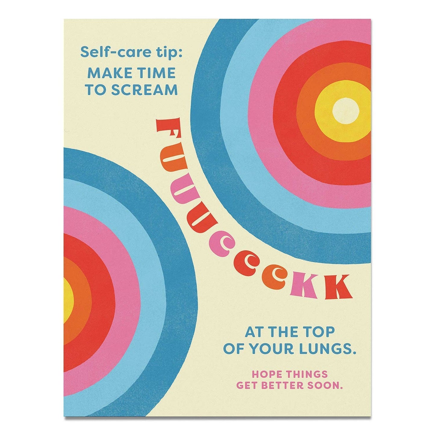 Self - Care Tip Get Better Soon Greeting Card - vibeboxshop