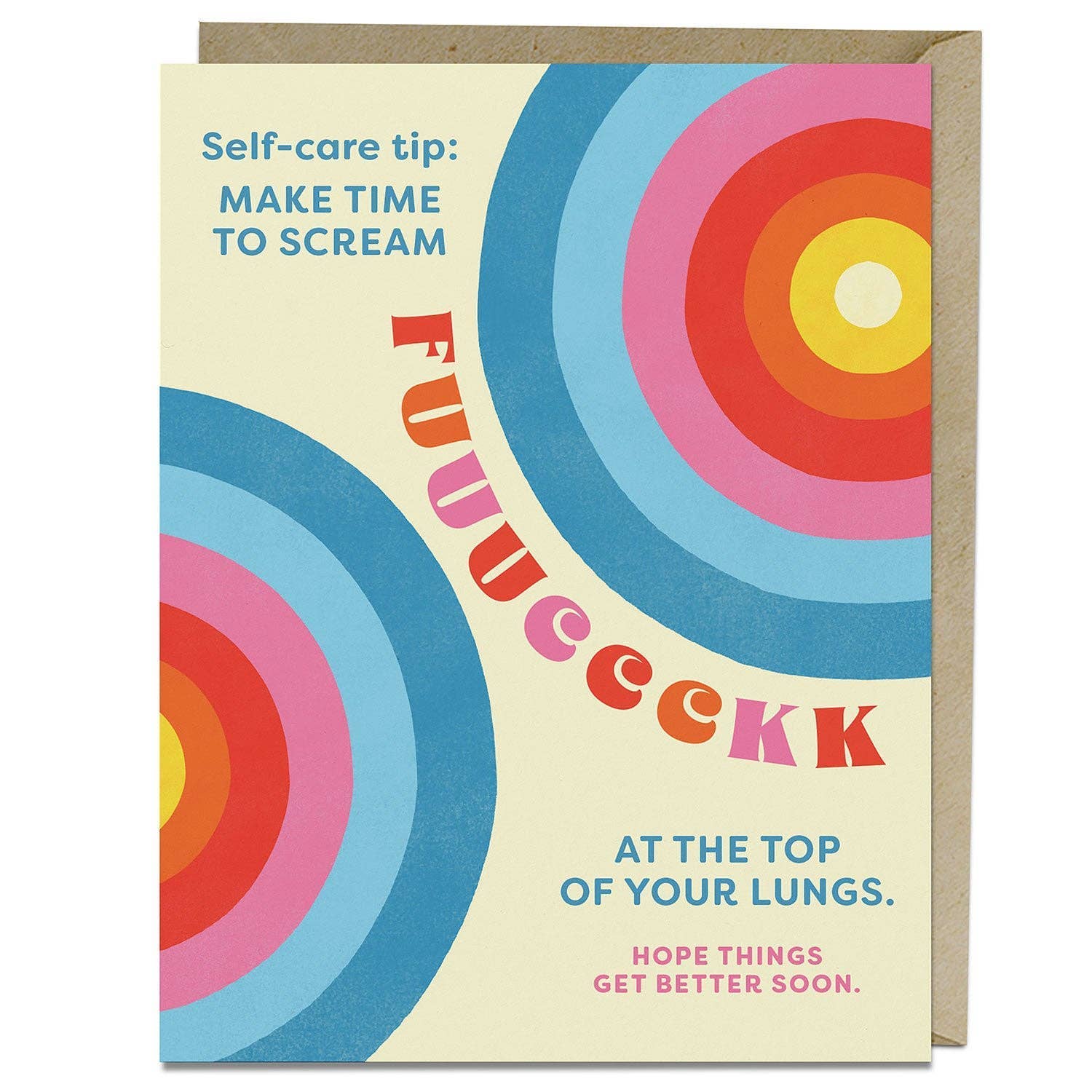 Self - Care Tip Get Better Soon Greeting Card - vibeboxshop