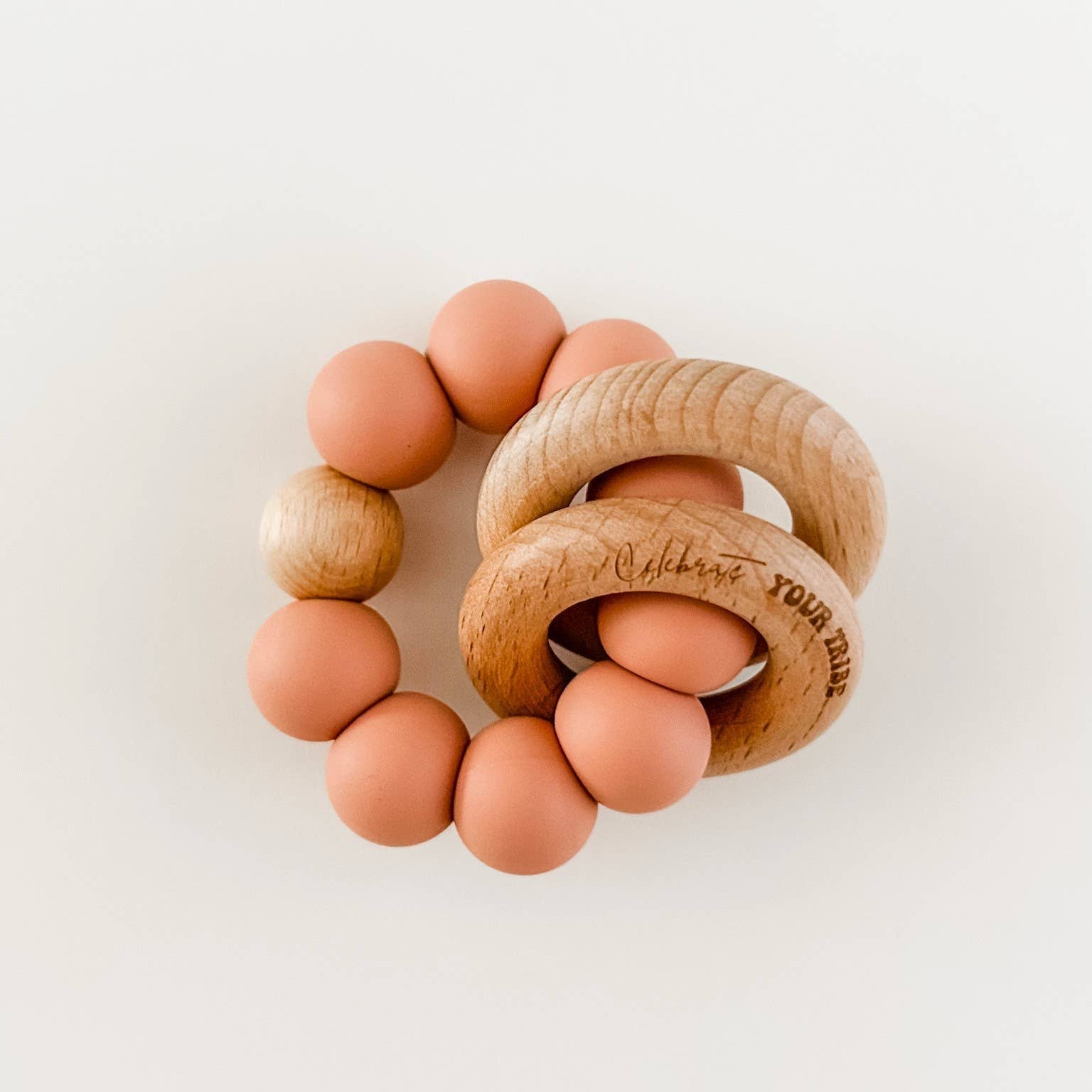 Silicone & Wood Teether Rings - vibeboxshop