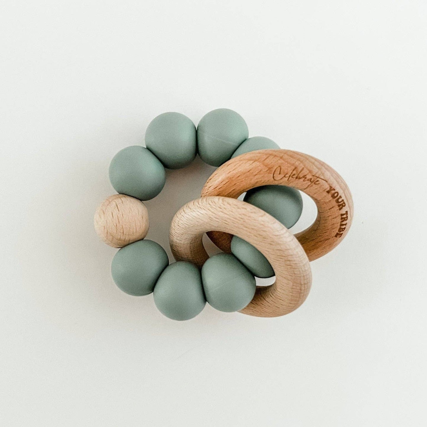 Silicone & Wood Teether Rings - vibeboxshop