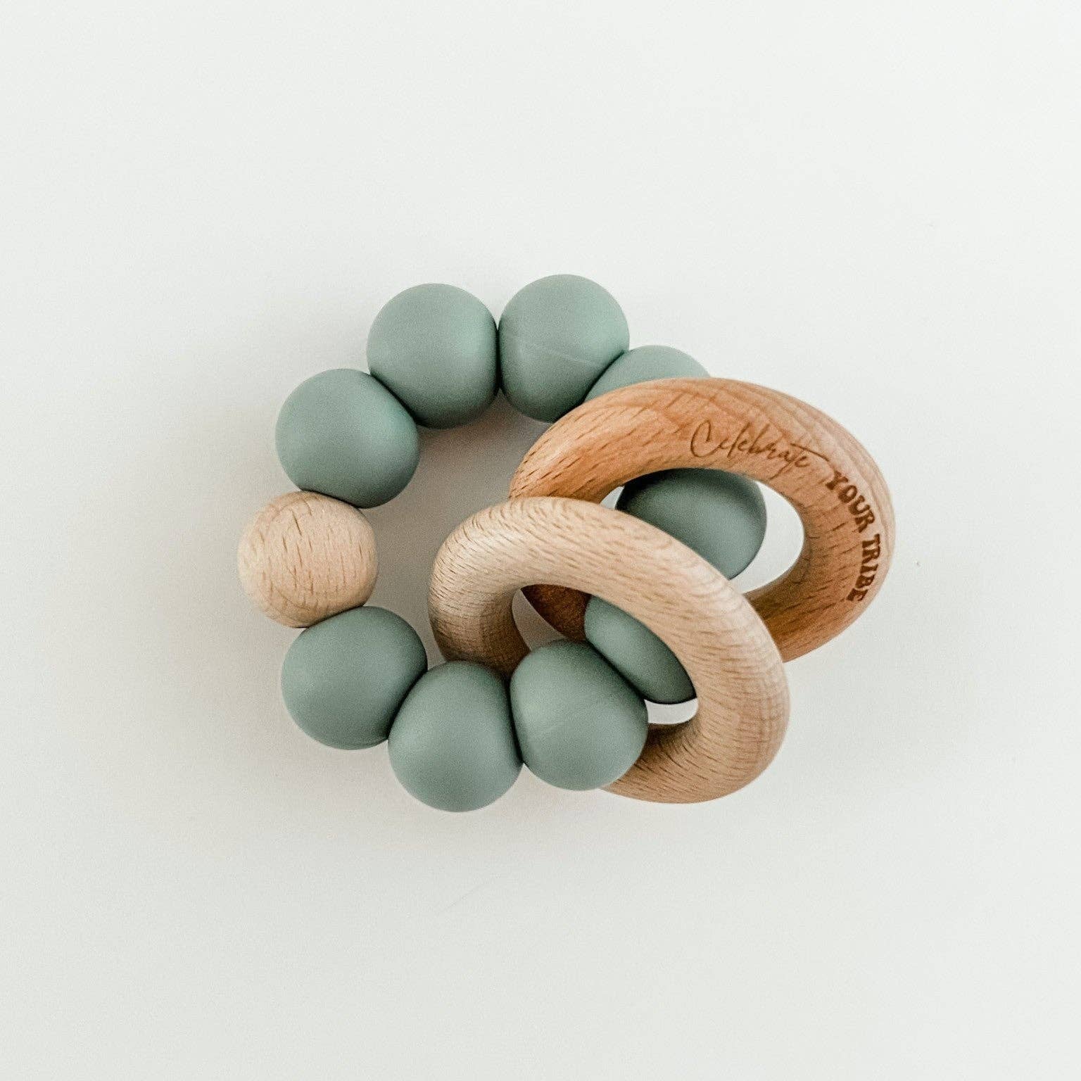 Silicone & Wood Teether Rings - vibeboxshop