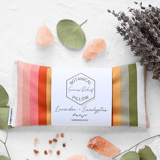 Sinus Relief Pillow Eucalyptus, Lavender + Himalayan Salt - vibeboxshop