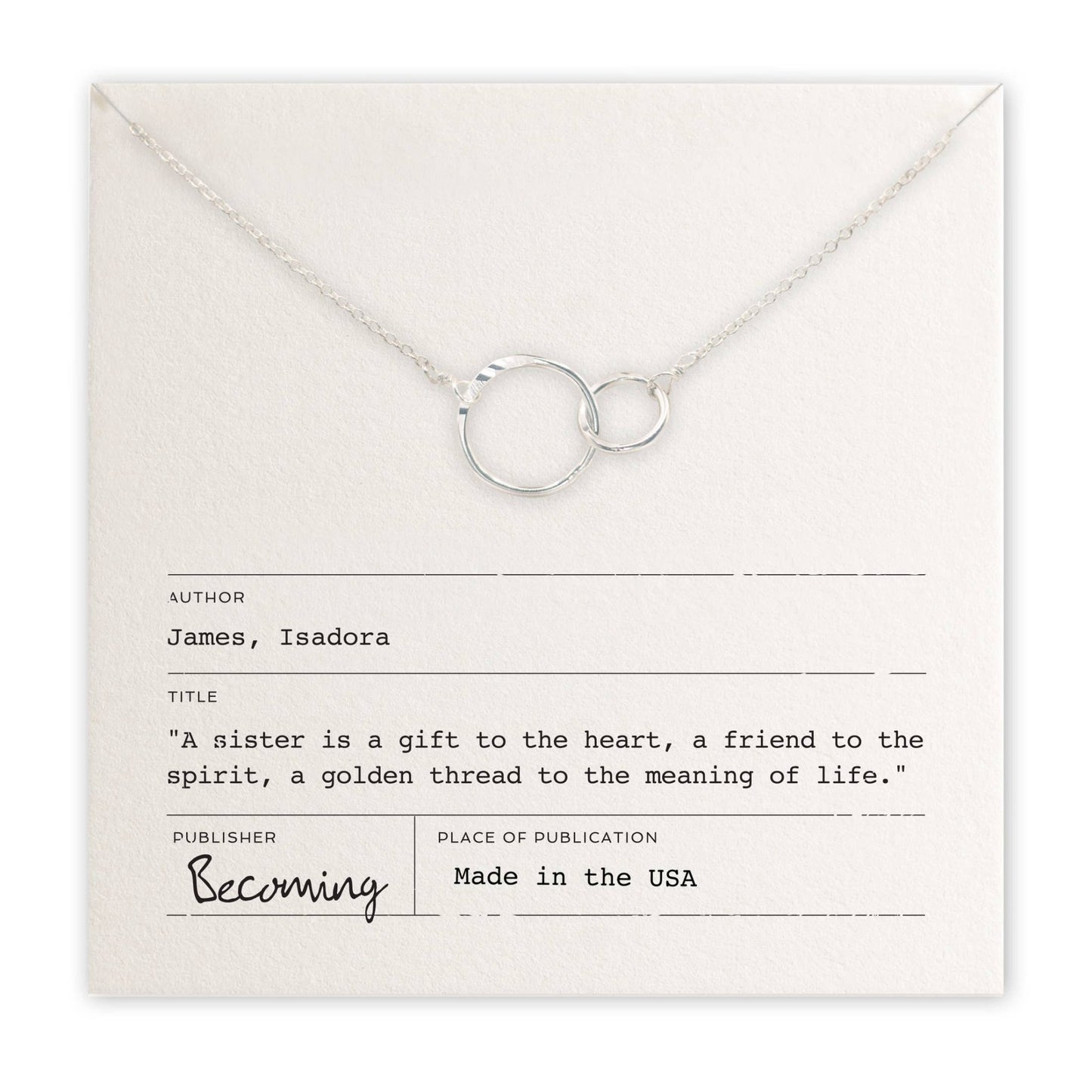 Sisters Necklace - vibeboxshop