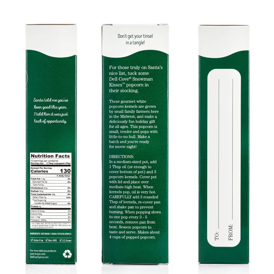 Snowman Kisses Popcorn - vibeboxshop