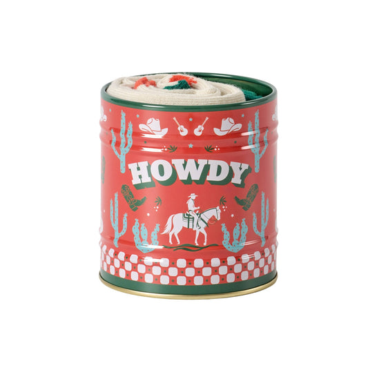 Socks in a Tin - Howdy - vibeboxshop