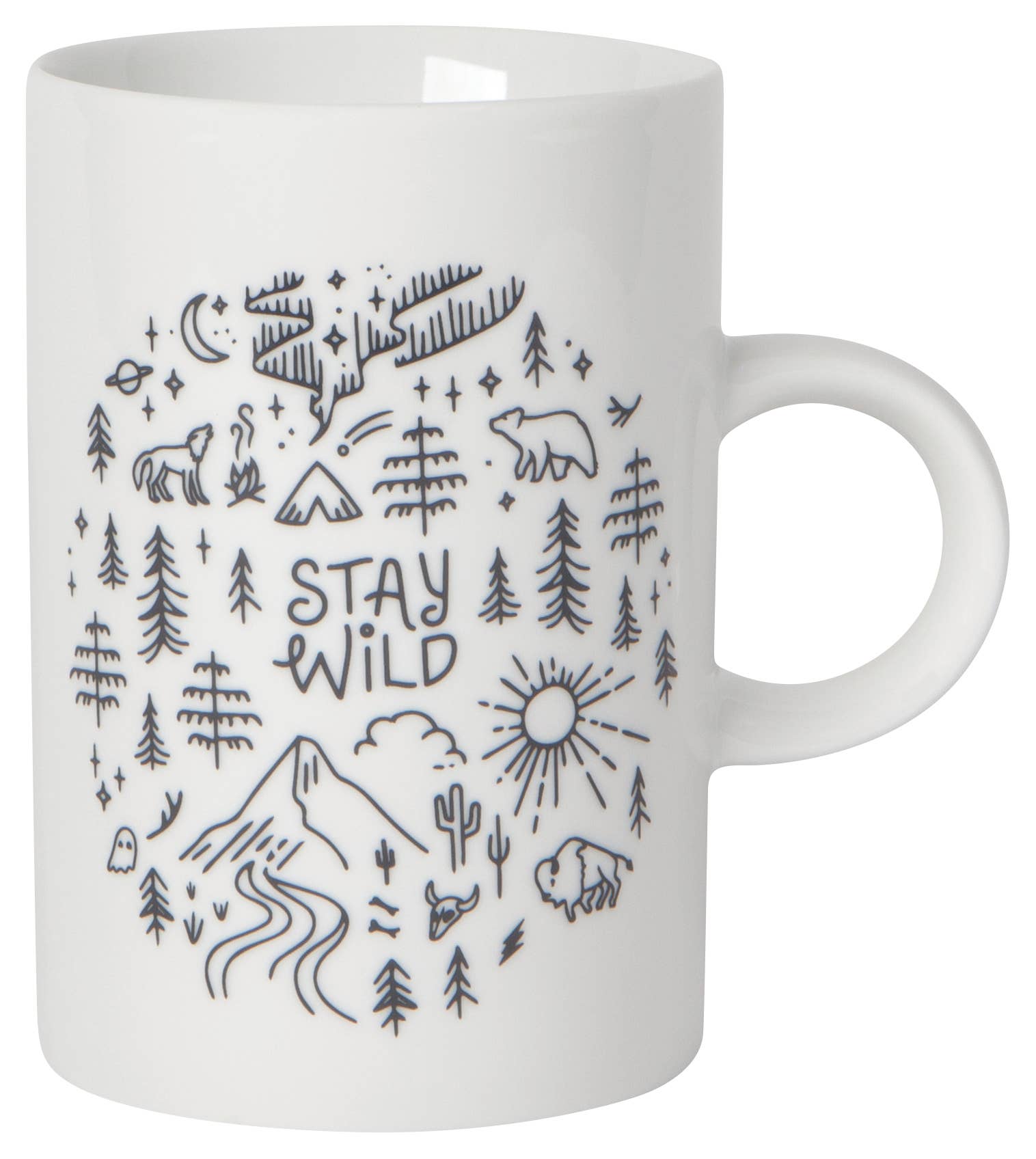 Stay Wild Tall Ceramic Mug - vibeboxshop
