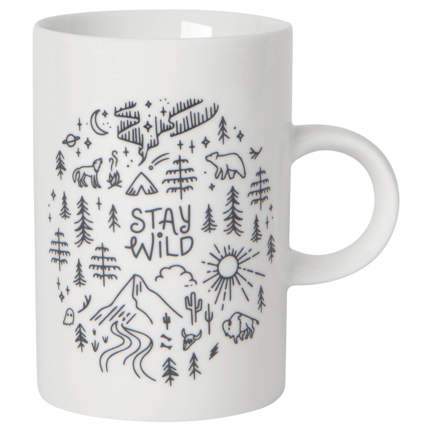 Stay Wild Tall Ceramic Mug - vibeboxshop