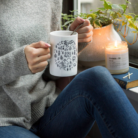 Stay Wild Tall Ceramic Mug - vibeboxshop