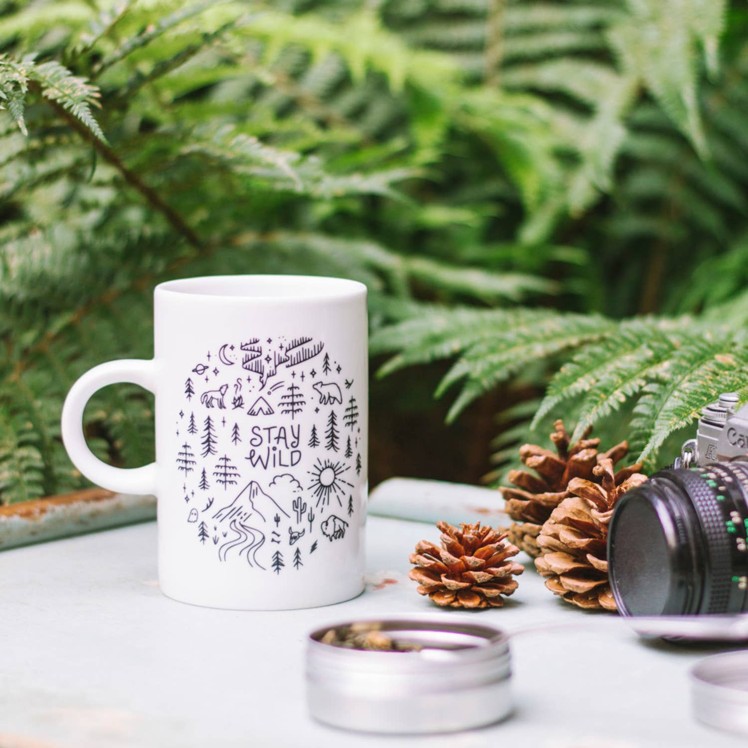 Stay Wild Tall Ceramic Mug - vibeboxshop