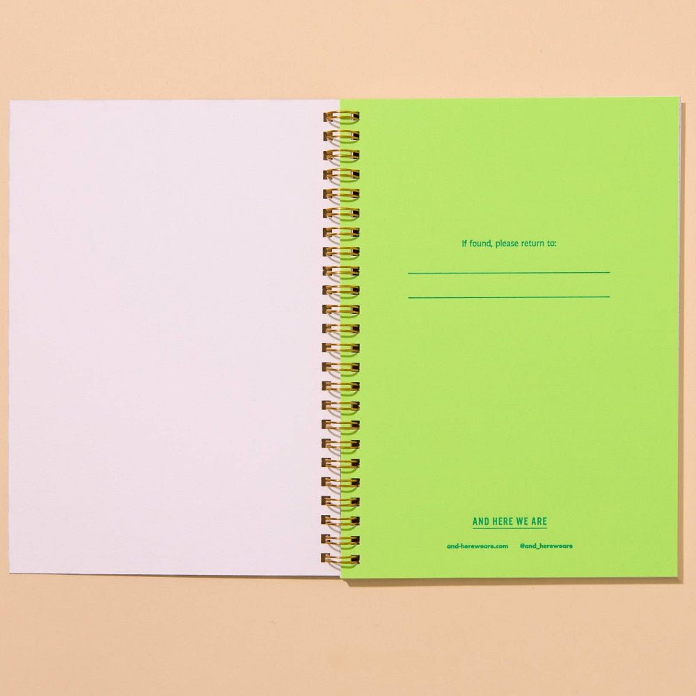 Strawberry Letterpress Spiral Notebook - vibeboxshop