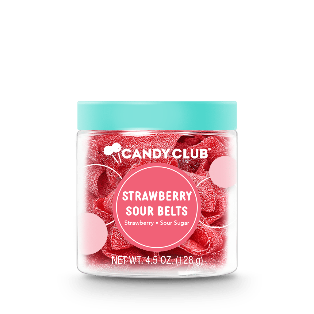Strawberry Sour Belts - vibeboxshop
