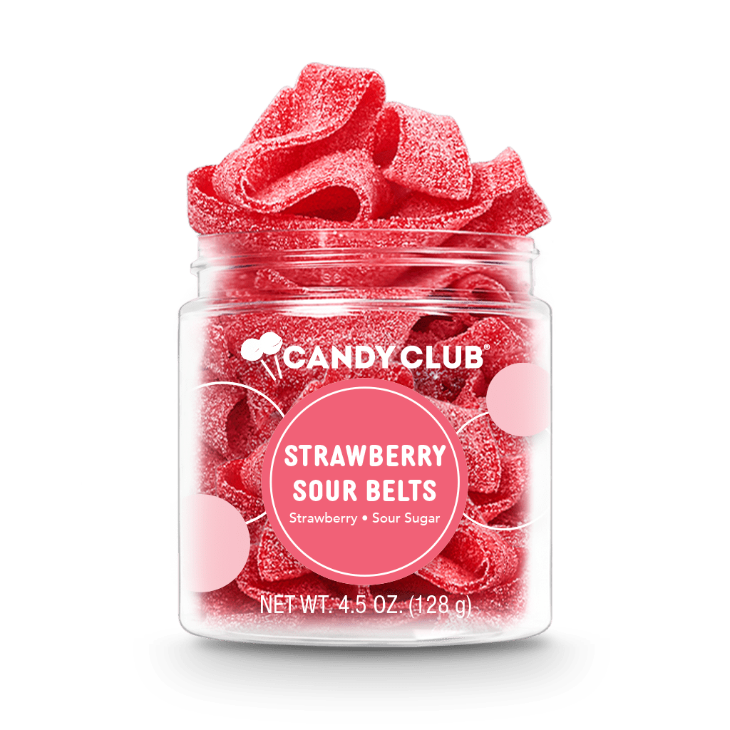 Strawberry Sour Belts - vibeboxshop