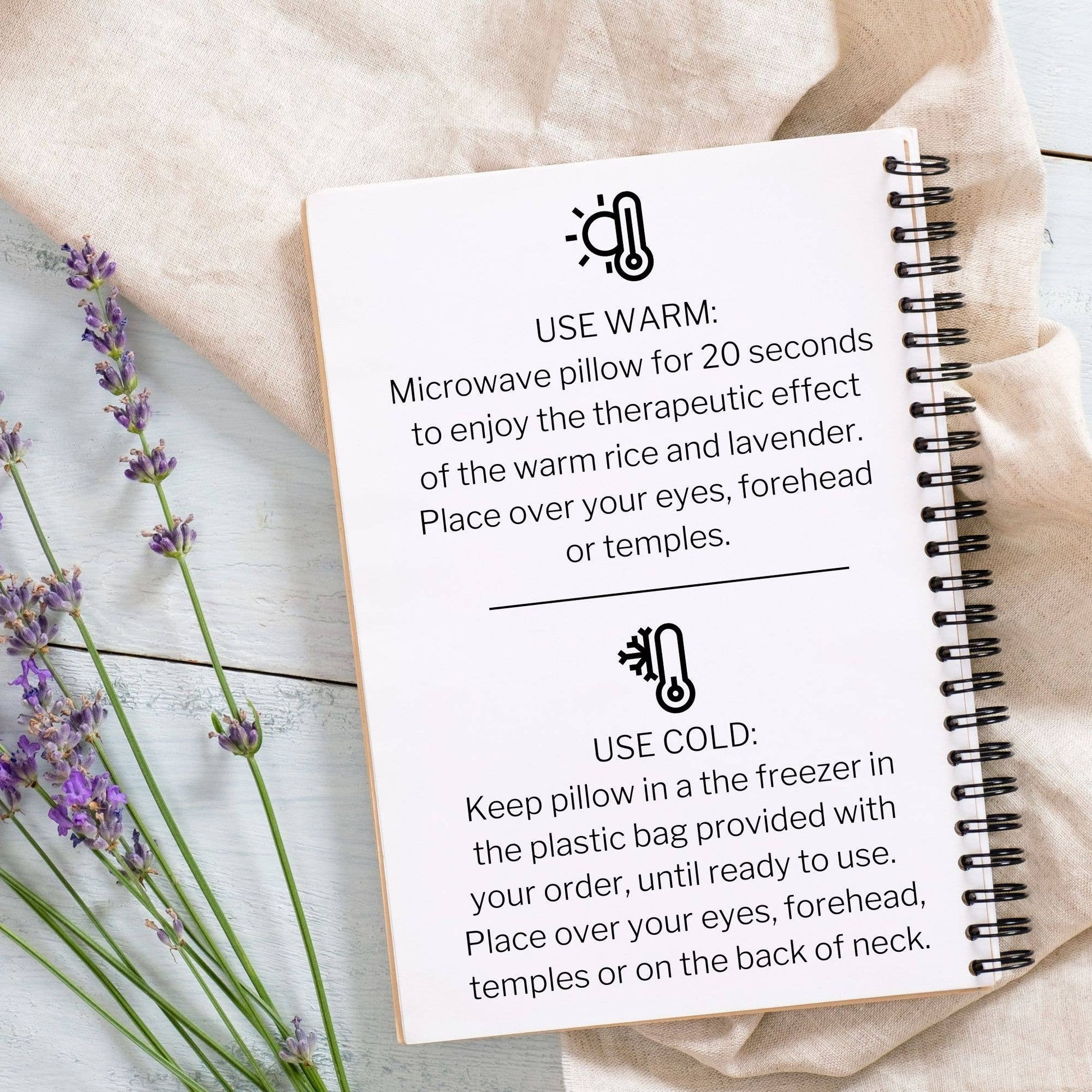 Stress Relief Lavender Eye Pillow - Leaves - vibeboxshop
