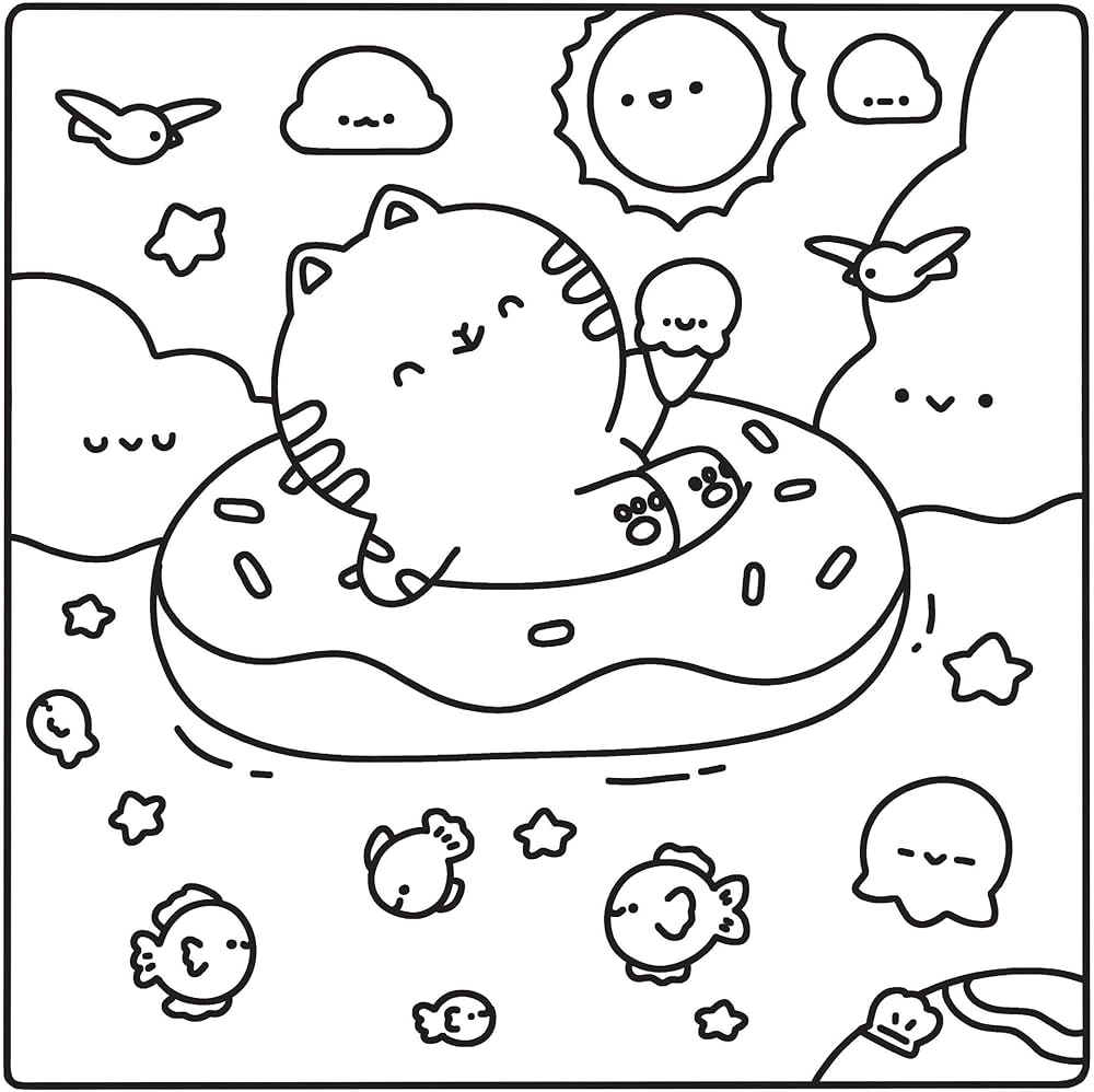 Summer Delights Coloring Book - vibeboxshop