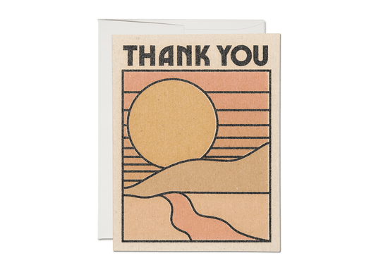 Sun Thank You Greeting Card - vibeboxshop