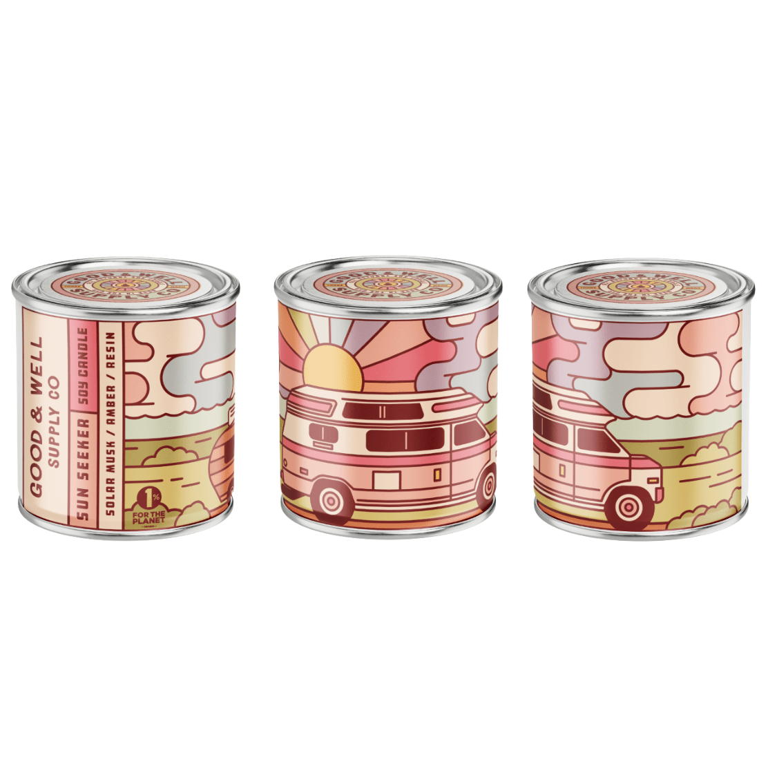 Sunseeker Soy Candle - Happy Camper Collection - vibeboxshop