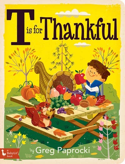 T is for Thankful: Thanksgiving Alphabet board book - vibeboxshop