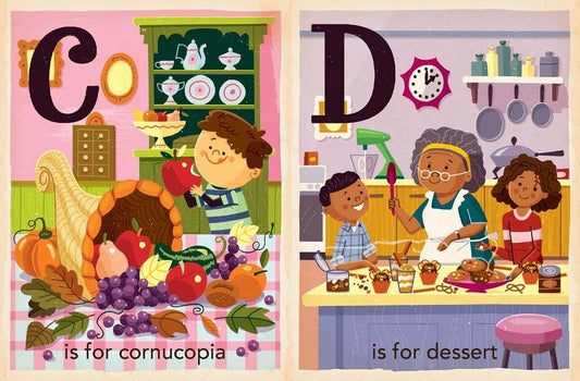T is for Thankful: Thanksgiving Alphabet board book - vibeboxshop
