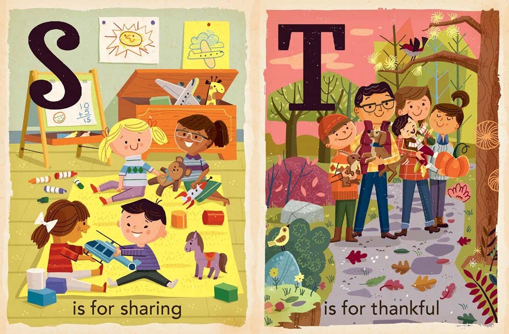 T is for Thankful: Thanksgiving Alphabet board book - vibeboxshop