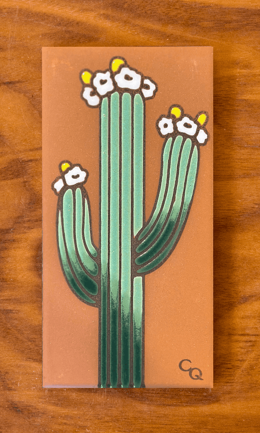Terra Cotta Saguaro - Small Wall Art or Trivet - vibeboxshop