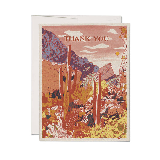 Thank You Desert Oasis Greeting Card - vibeboxshop