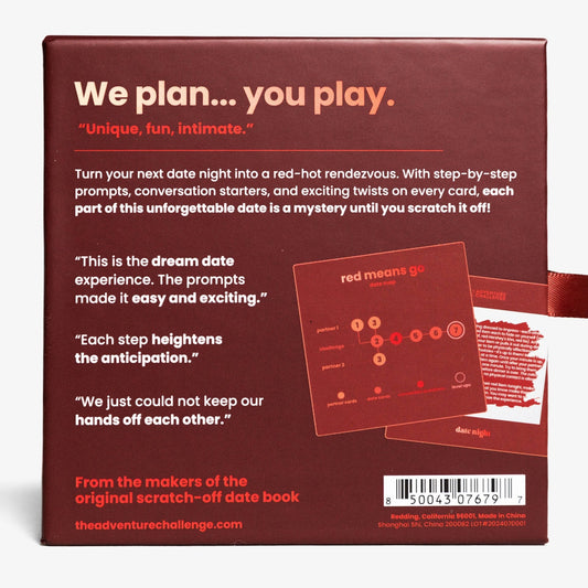 The Adventure Challenge Sexy Date Night: Red Means Go - vibeboxshop