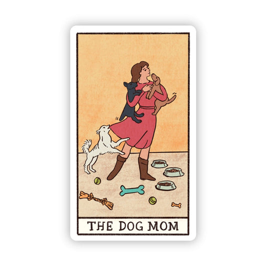 "The Dog Mom" Tarot Card Sticker - vibeboxshop