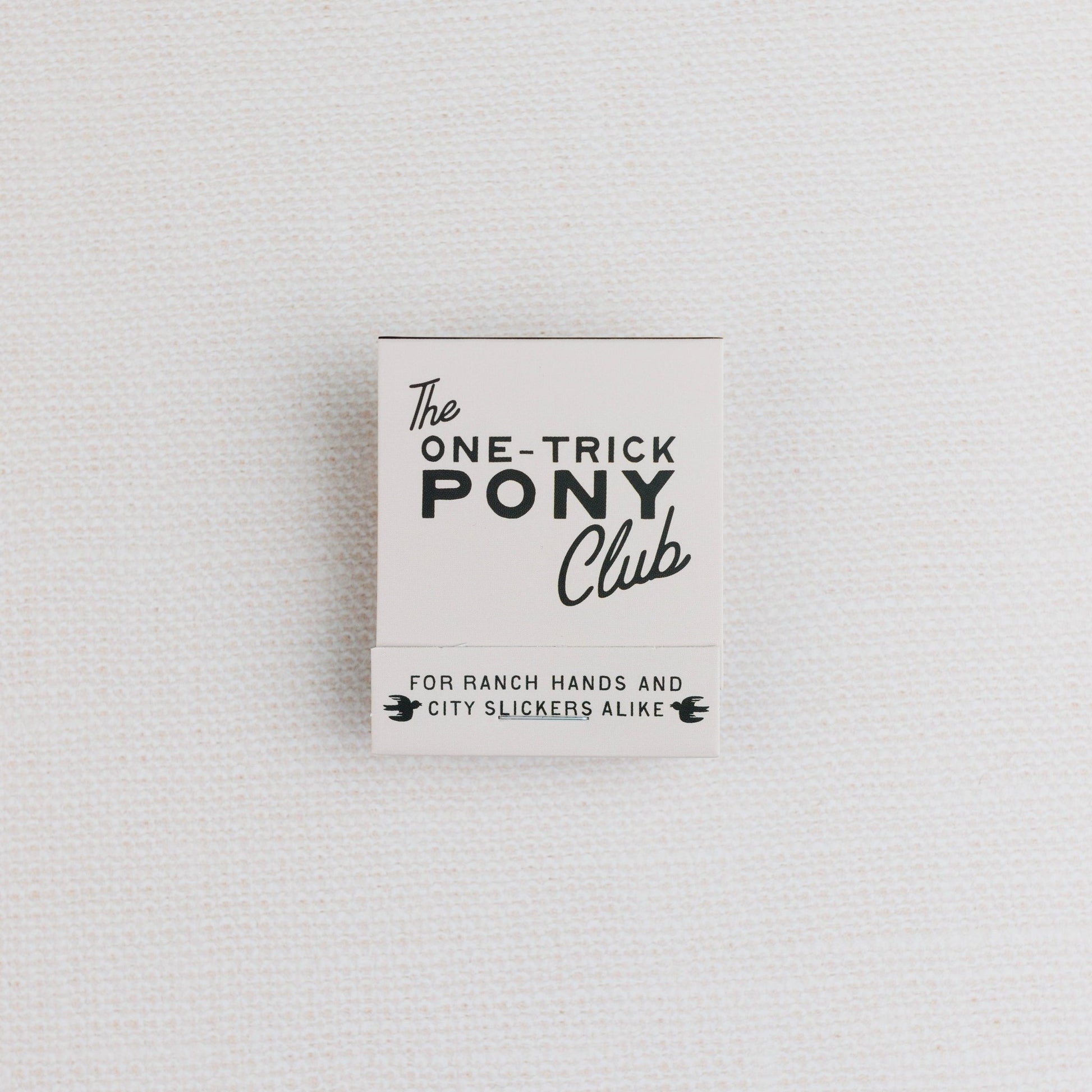 The One - Trick Pony Matchbook - vibeboxshop