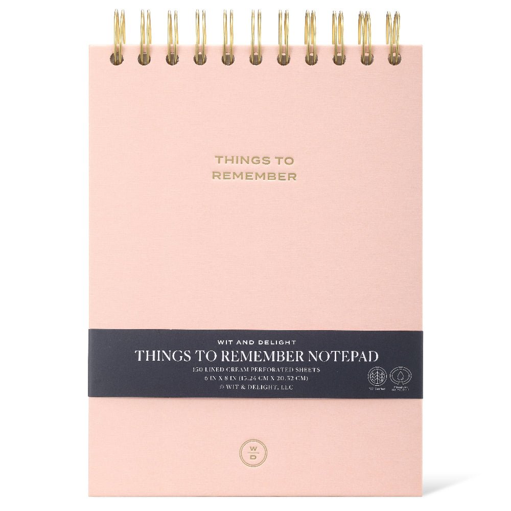 Things to Remember Spiral Notepad - vibeboxshop