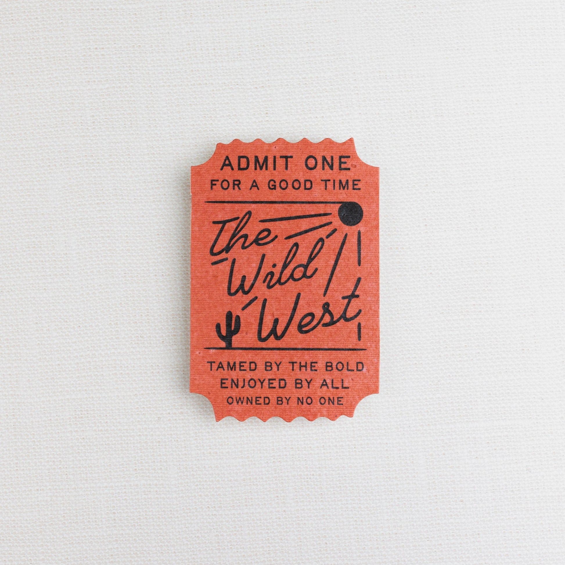 Ticket to the West Card - vibeboxshop