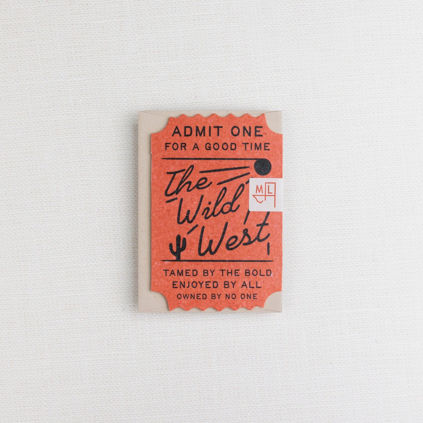 Ticket to the West Card - vibeboxshop