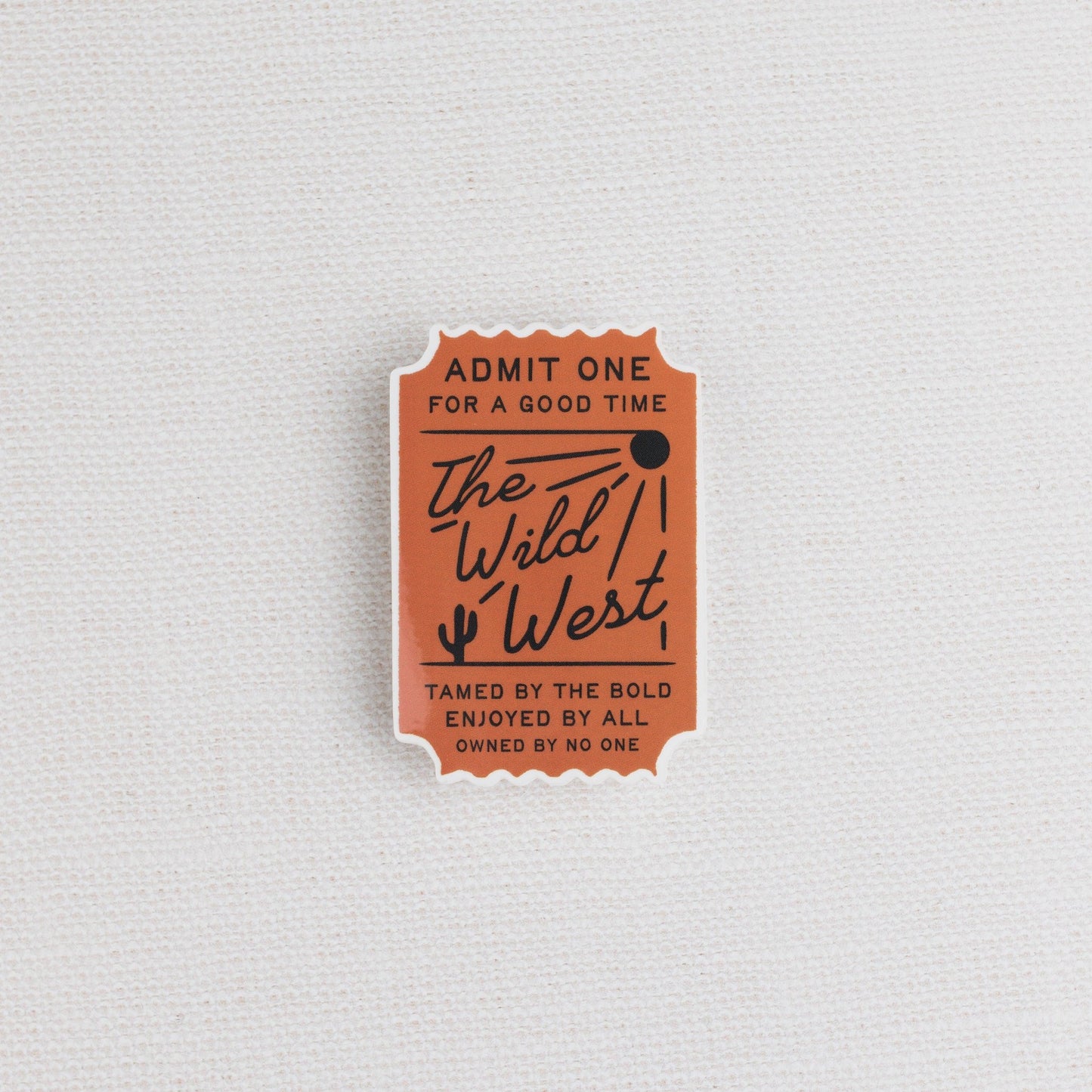 Ticket to the West Sticker - vibeboxshop