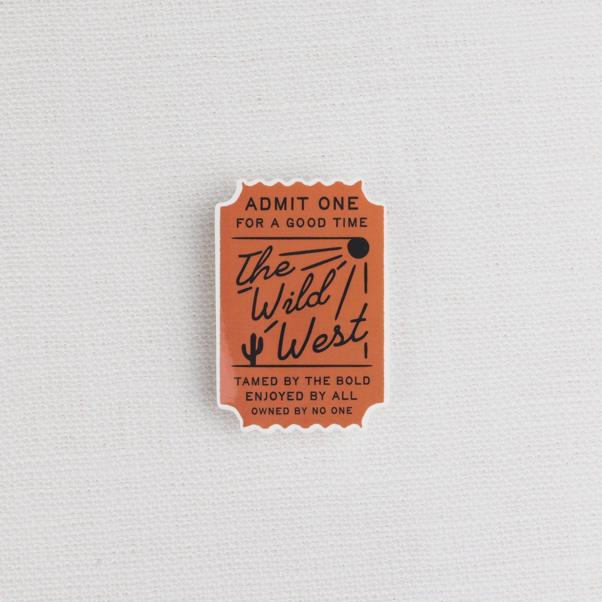 Ticket to the West Sticker - vibeboxshop