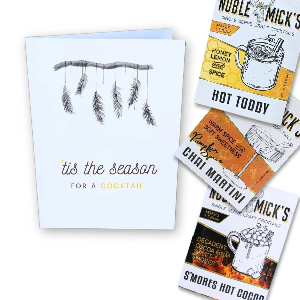 Tis' The Season Card & Cocktail - vibeboxshop