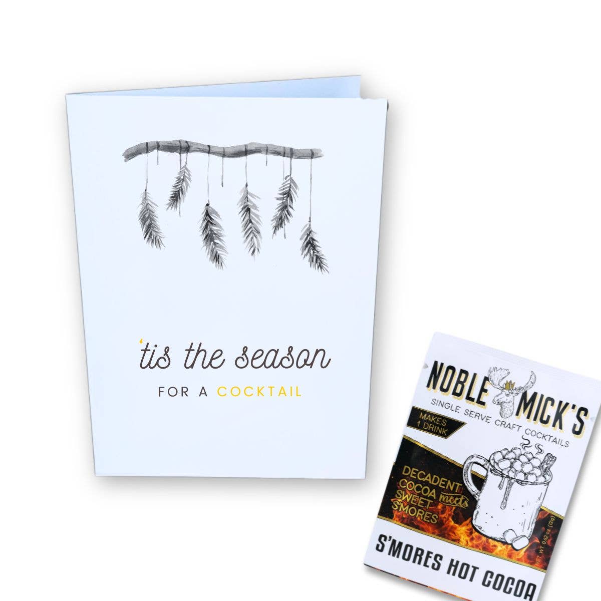 Tis' The Season Card & Cocktail - vibeboxshop