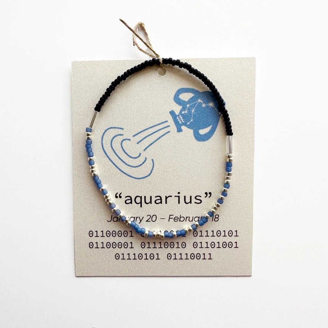 Uplighten Zodiac Binary Code Bracelets - vibeboxshop
