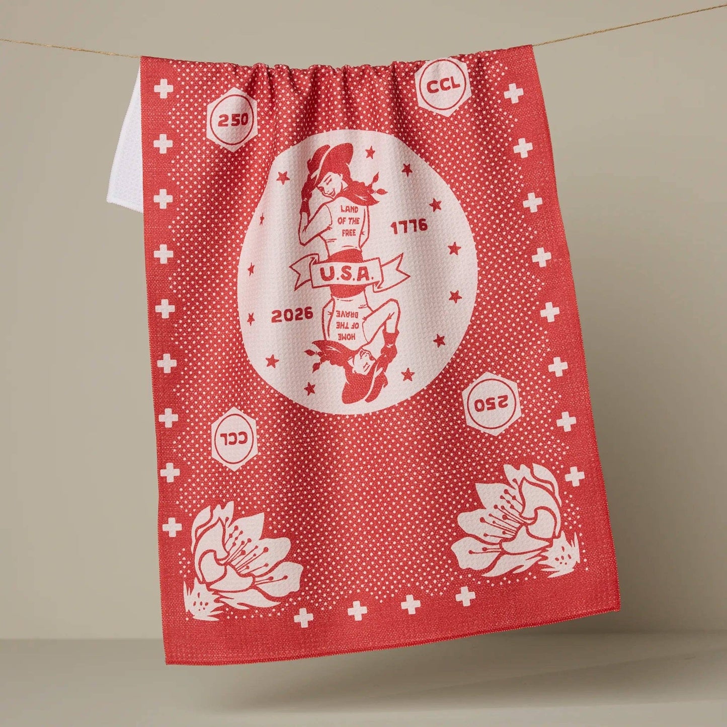 USA Cowgirl Tea Towel - vibeboxshop