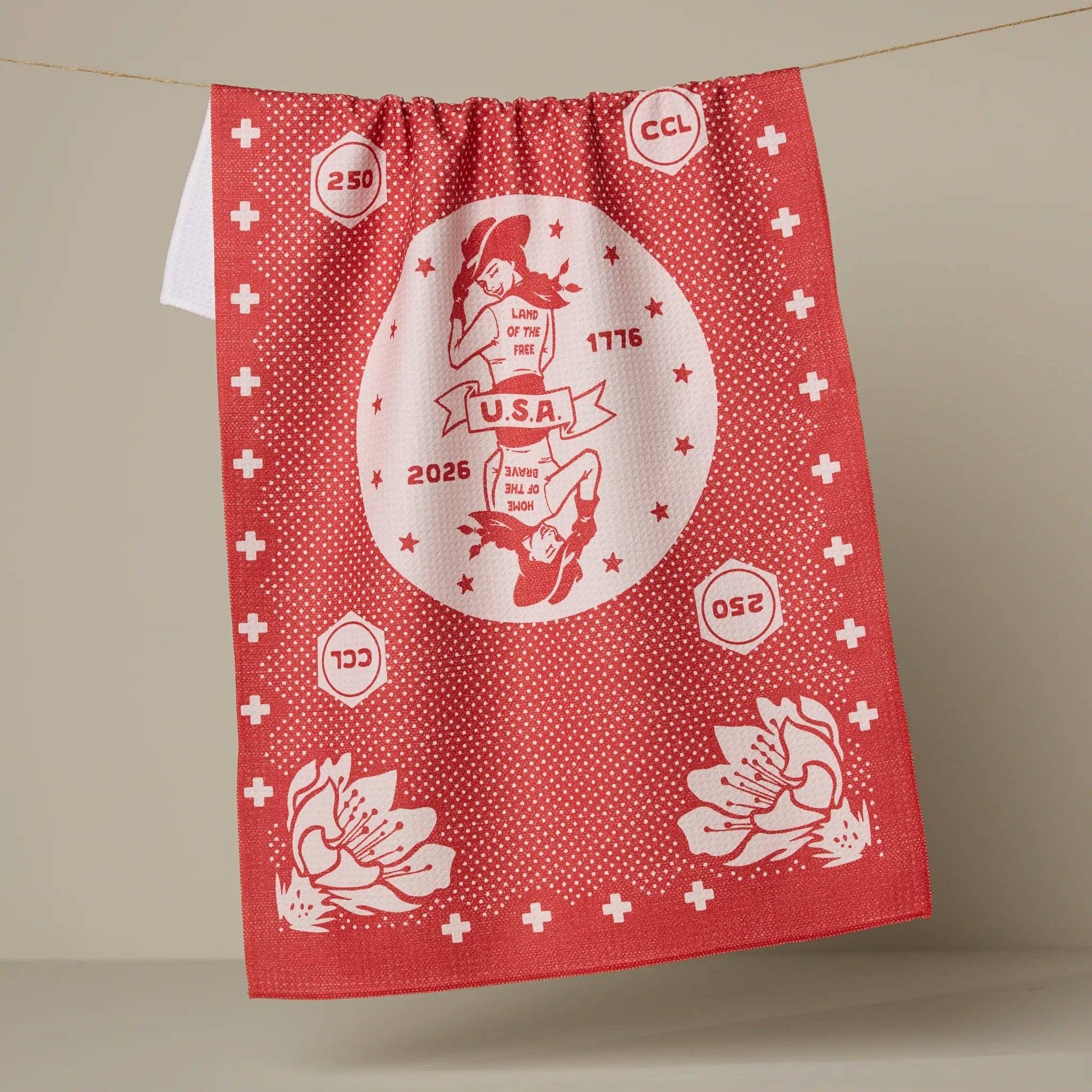 USA Cowgirl Tea Towel - vibeboxshop